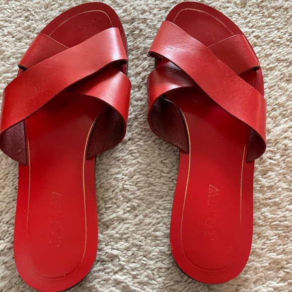 J. Crew Shoes - Red sandals